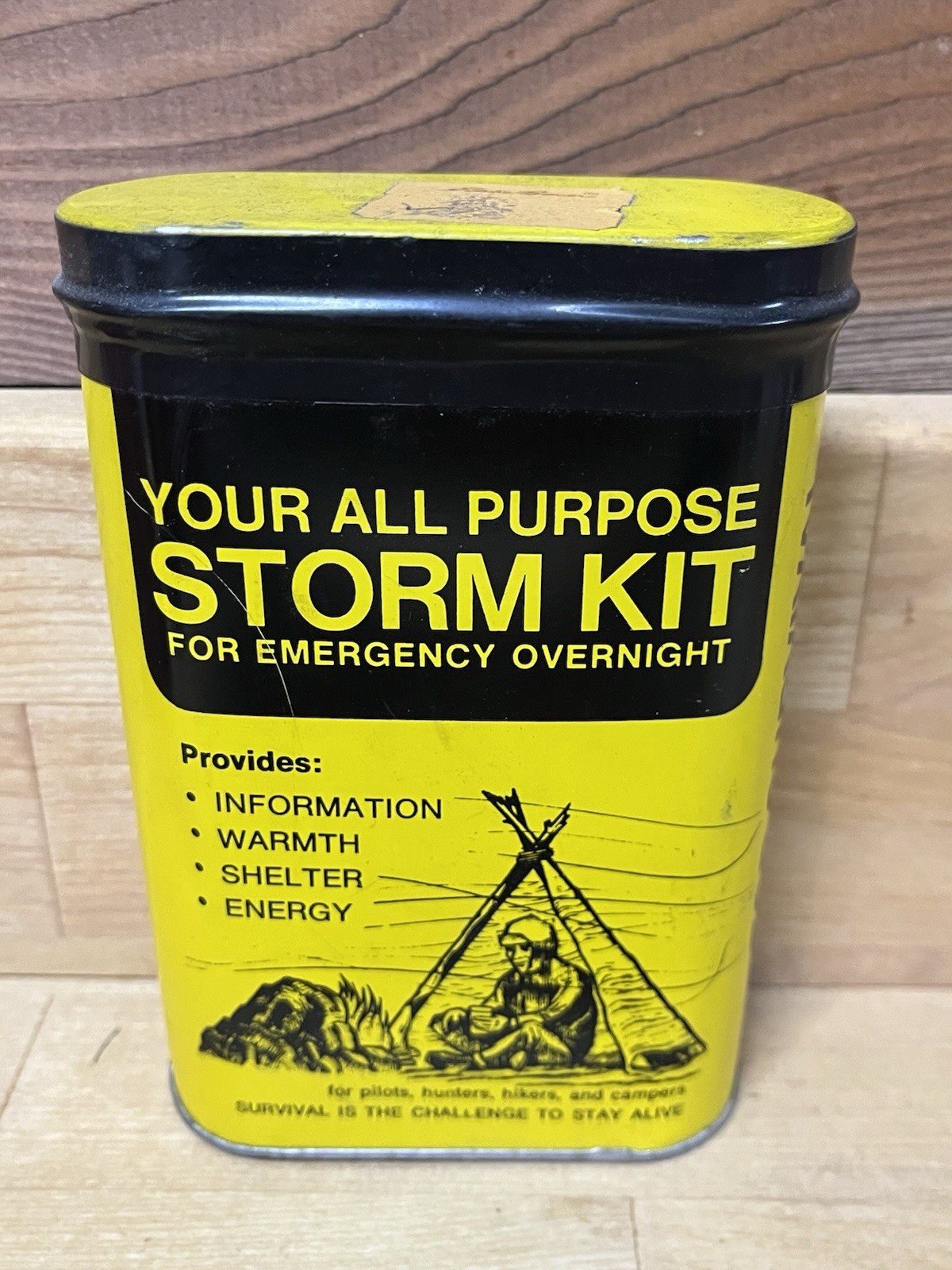 Storm Kit Survival Tacoma Mountain Rescue Unit NEVER OPENED Tin VTG/NOS #2