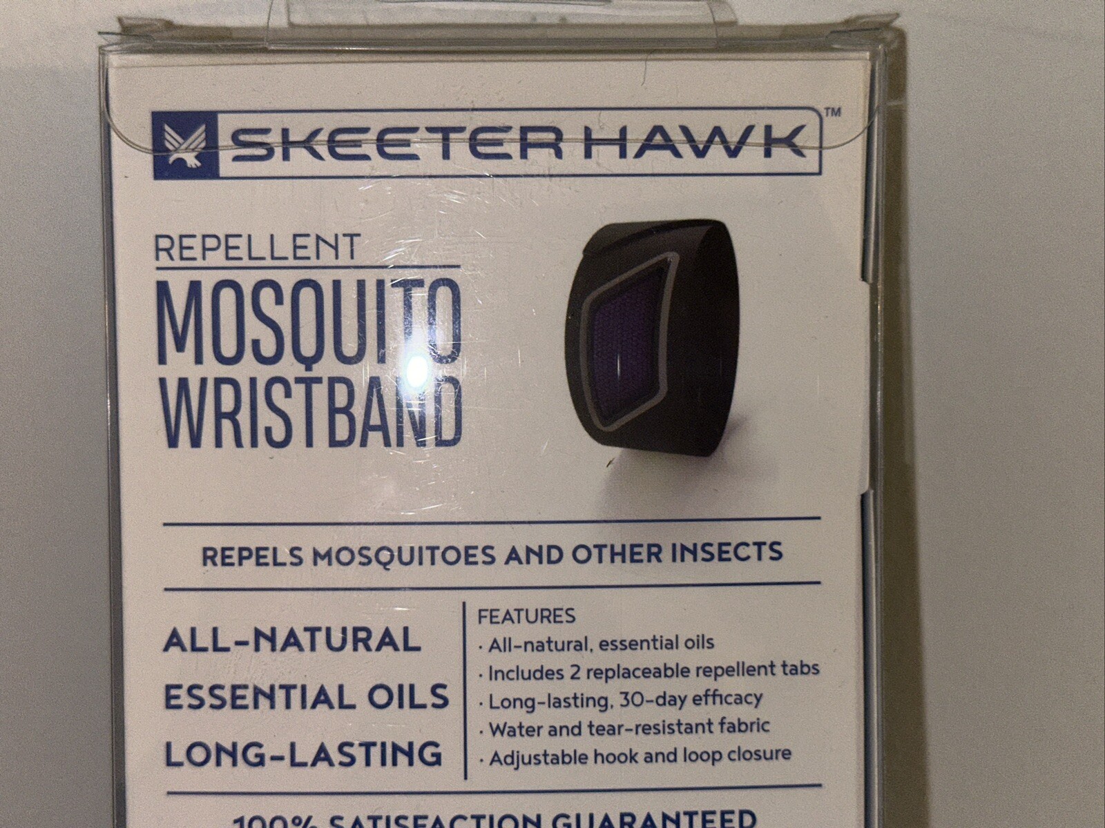 LOT OF 4-Mosquito WRISTBANDS Repellent Skeeter Hawk INCLUDES 2 REPELLENT TABS