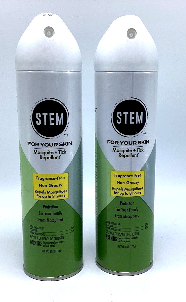 2 Pck STEM For Your Skin Mosquito & Tick Repellent Bug Spray Fragrance-Free 6oz