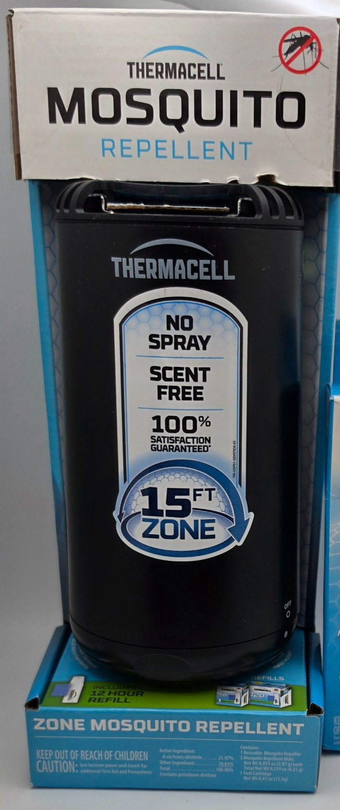 3-Pack THERMACELL Patio Shield Mosquito Protection-Black -Free Shipping!