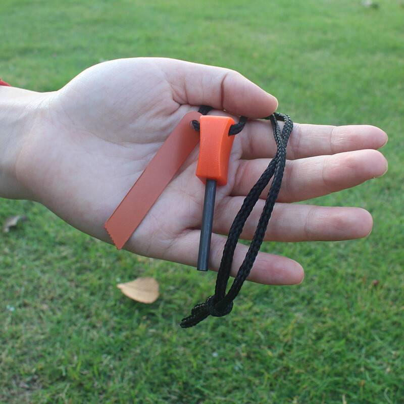 10 Magnesium Ferro Rod Survival Flint Fire Starter Emergency Striker Ferrocerium