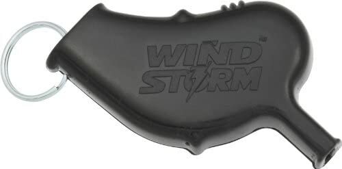 All Weather Safety Whistle Wind Storm Black Very Loud Wet Dry And Underwater-Use
