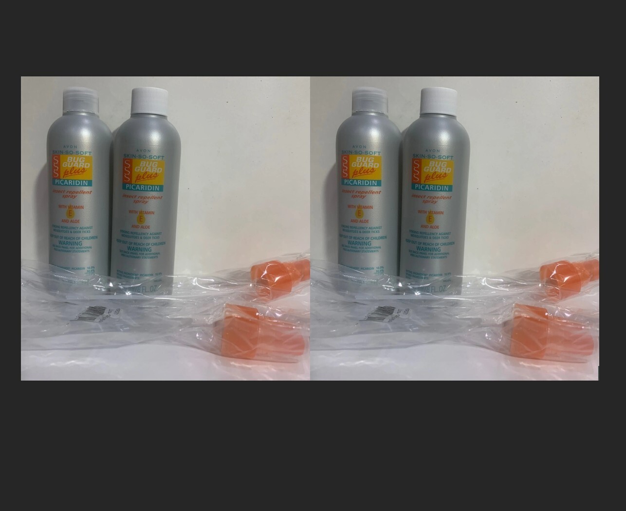 4 Pack Avon Skin So Soft Bug Guard Plus Picaridin Spray 8oz w/ Pumps Exp: 7/2026