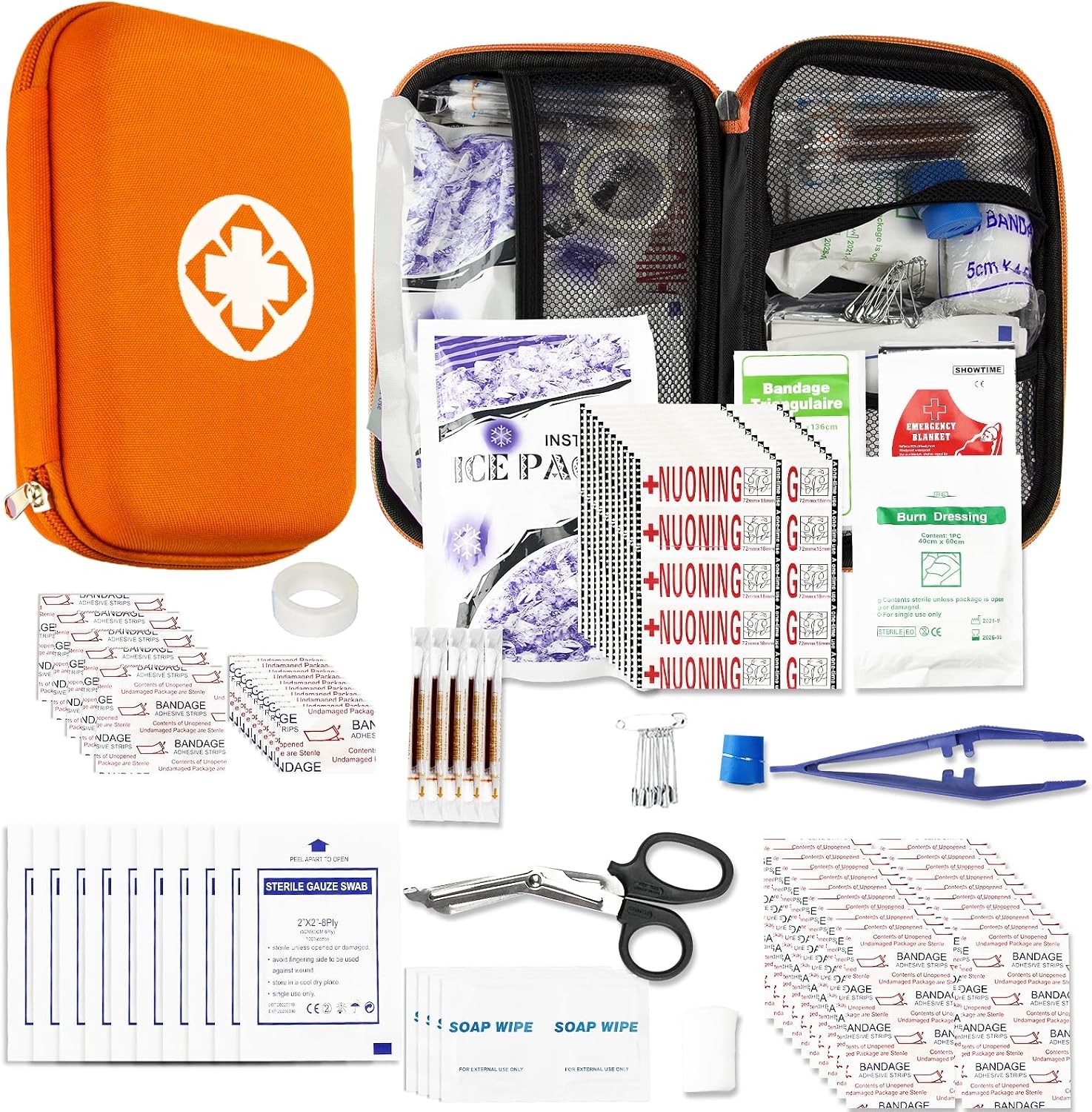 YIDERBO 277-Pc Waterproof First Aid Kit for Car Home Travel Camping