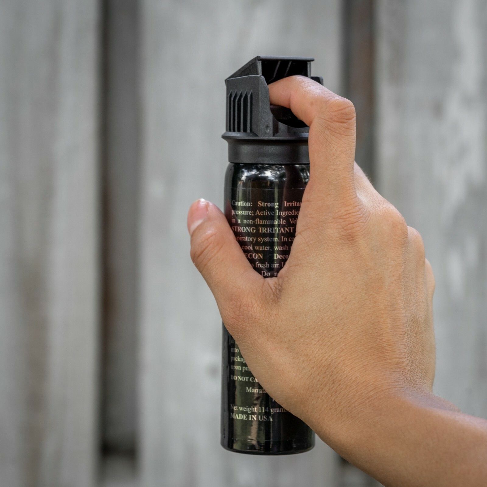 POLICE MAGNUM Pepper Spray 4oz Ounce Flip Top Nylon Holster Defense Protection