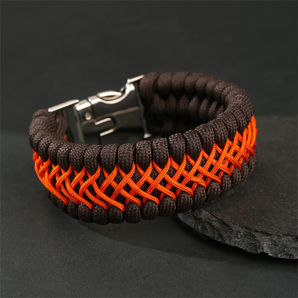 Handmade 7-Core Paracord Bracelet for Men – Outdoor Survival Camping.