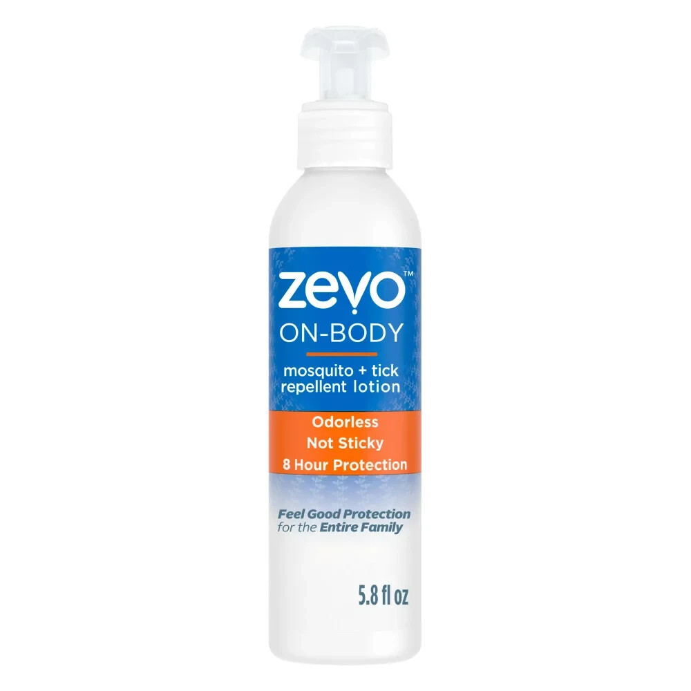 Zevo On Body Mosquito + Tick Repellent Lotion Bug Spray Alternative FreeShipping