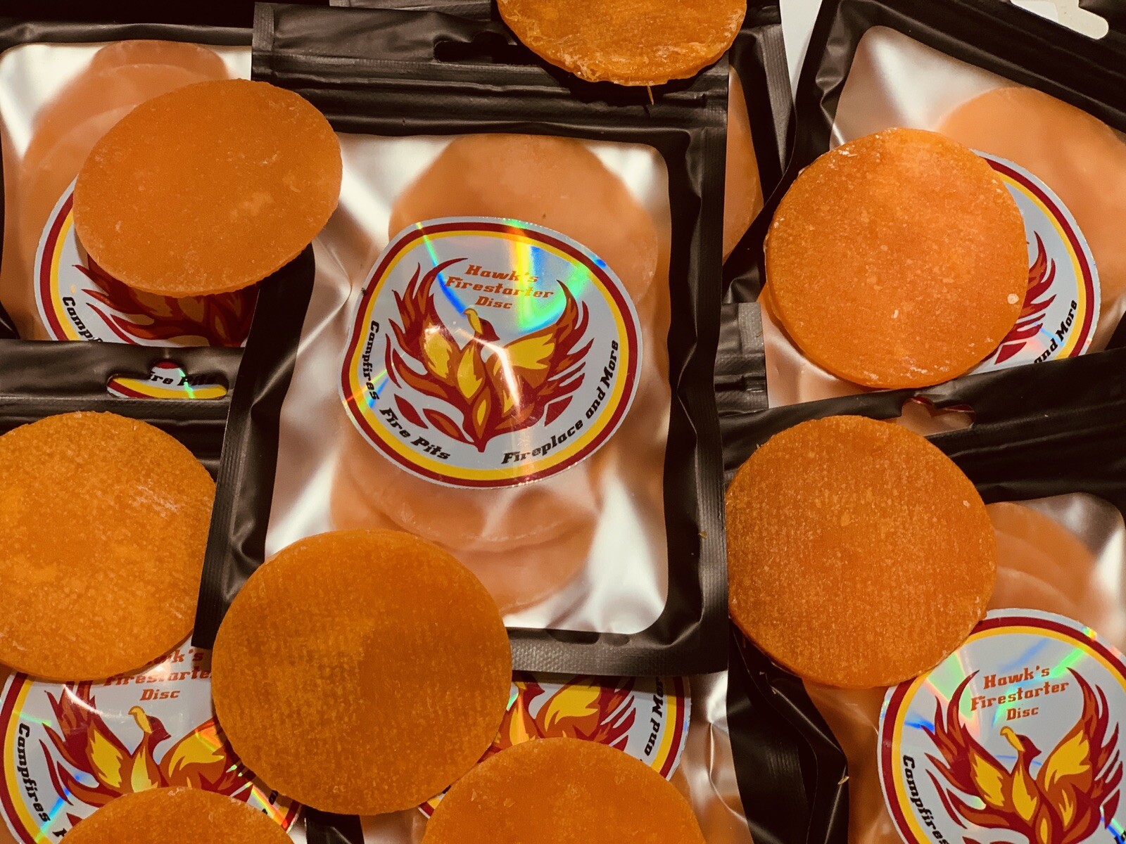 Hawk’s Fire Starters Burns up to 8 min or longer each disc/6