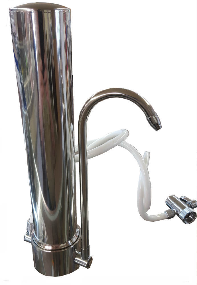 Emerg NC Connect Water Purifier Stainless Steel Silver Ceramic Kills Bacteria
