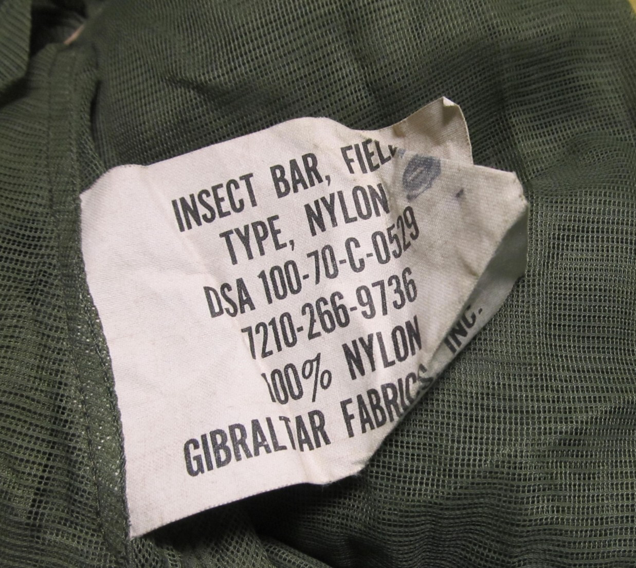 US MILITARY INSECT MOSQUITO NET BAR FIELD NETTING COT COVER WITH 4 POLES