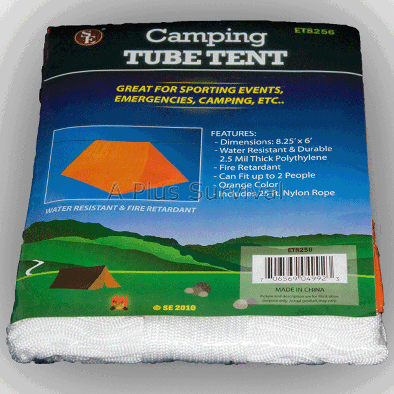 Tube Tent Emergency Survival Camping Shelter Tarp Waterproof Prepper Gear NEW