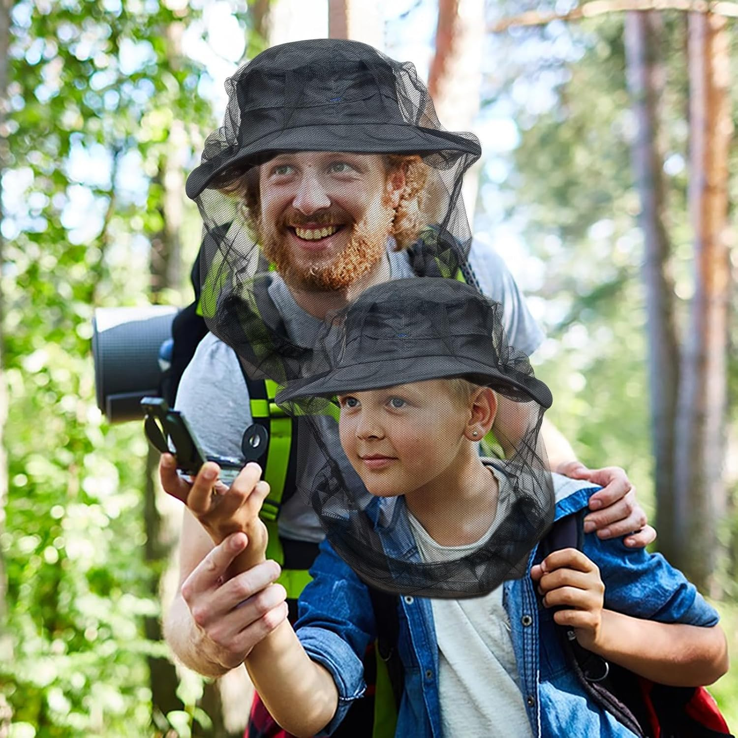 Premium Mosquito Head Net for Insect, 2 Pack, Fly & Bug Protection | Ultra Large