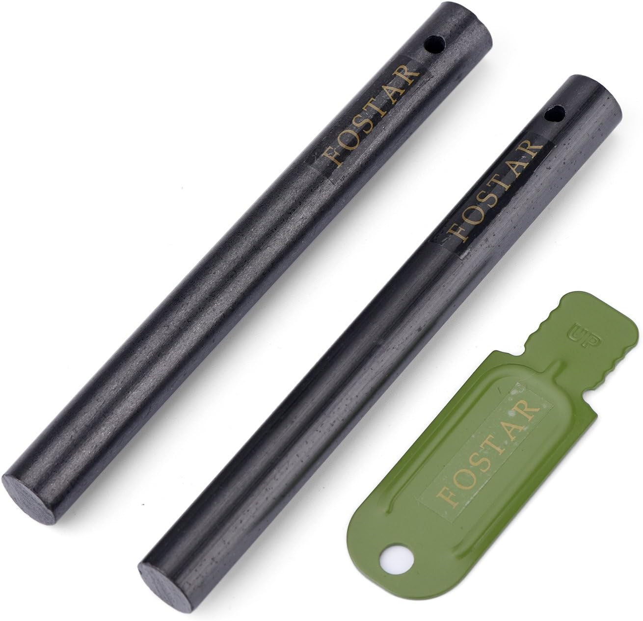 2PCS Upgrade Ferro Rod Flint Fire Starter, 1/2 Inch X 5 Inch Thick Fire Steel Ro