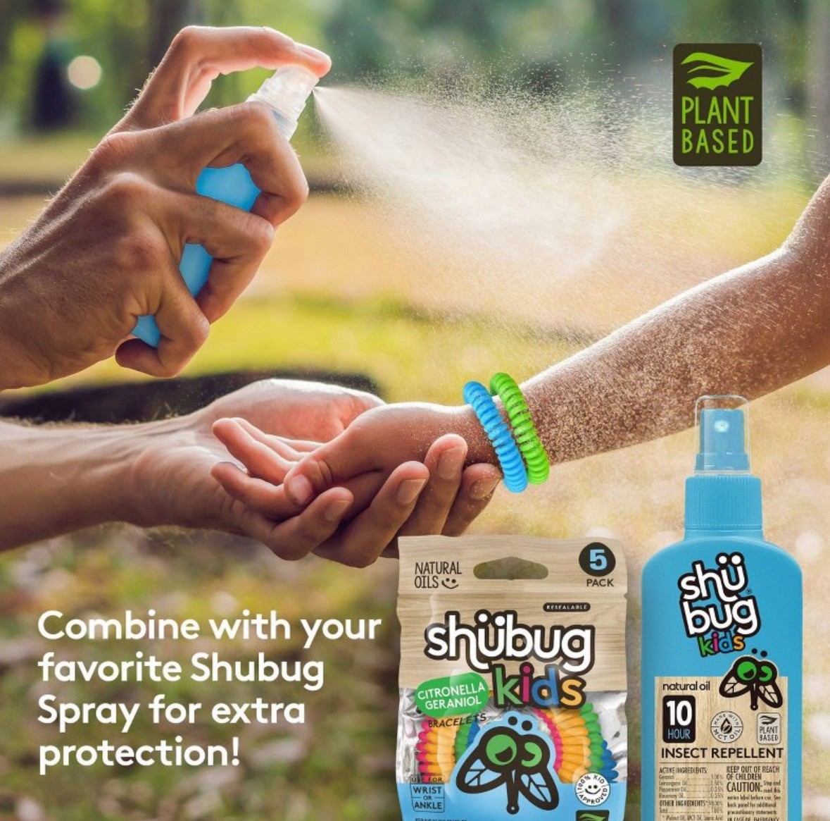 Shubug 5pk Kids Insect RepellentCitronella Bracelet