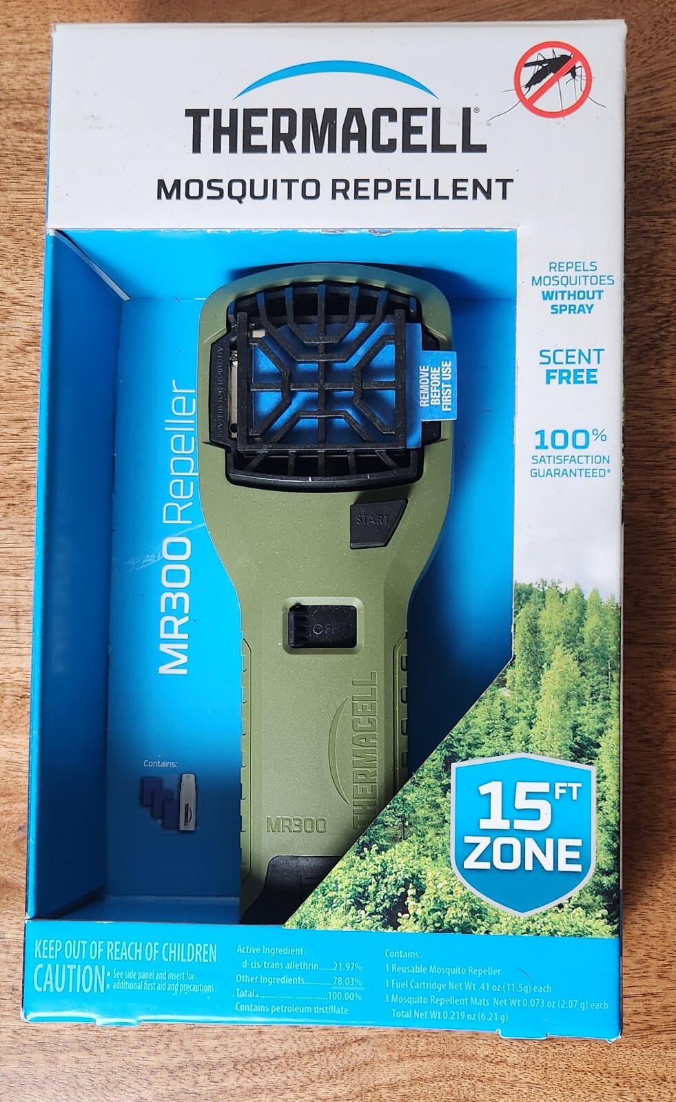 Thermacell mosquito repellent MR300 Repeller NIB 15ft Zone Handheld