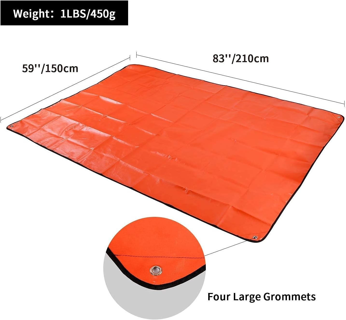 Heavy Duty Survival Blanket -Multifunctional Reflective Tarp Thermal Blanket