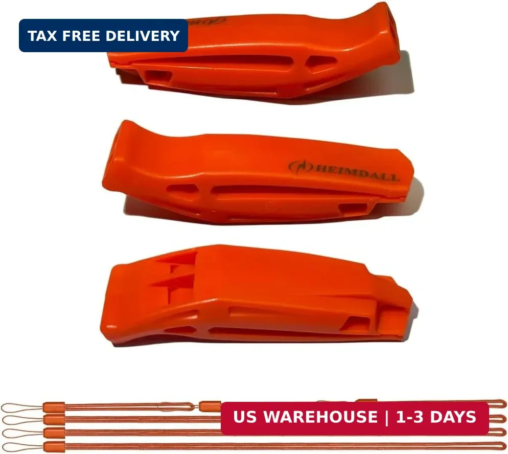HEIMDALL Emergency Whistle with Lanyard for Safety Boating Camping Hiking Huntin