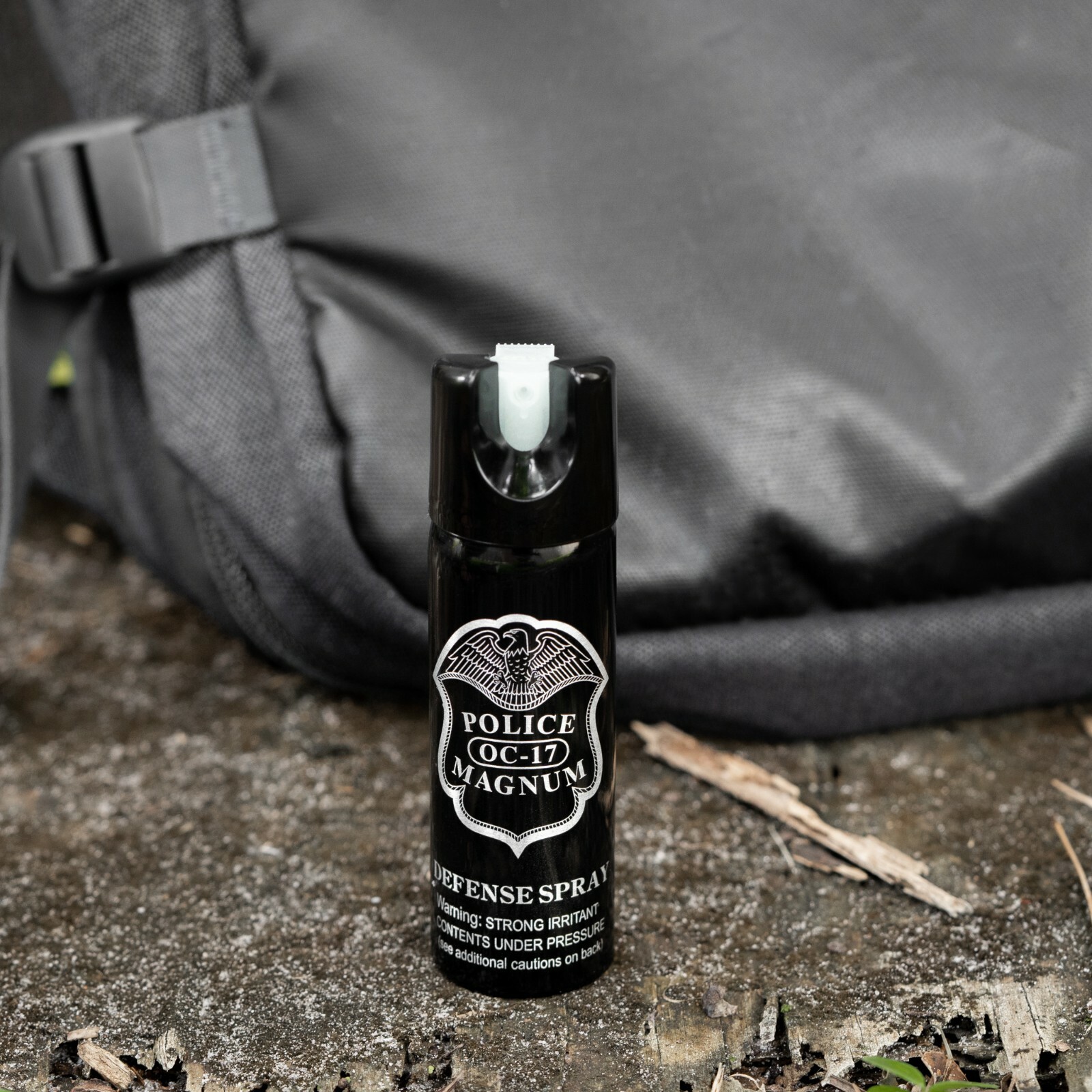 Police Magnum pepper spray 3 ounce GID Twist Lock Stream Safety Defense Security