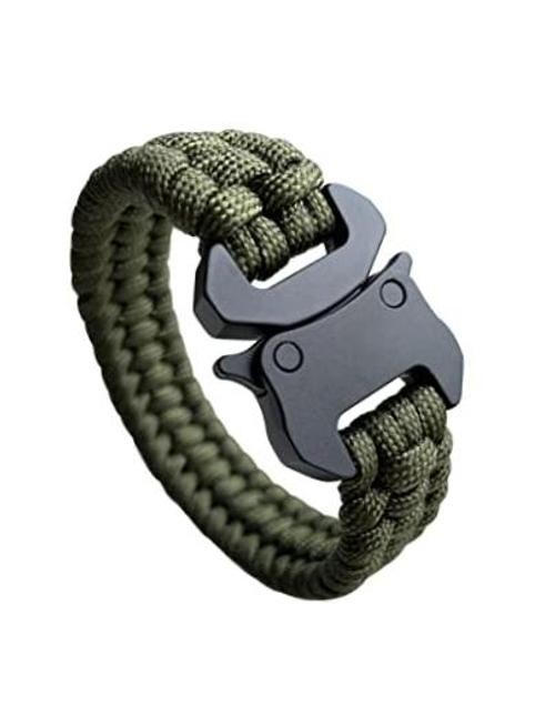 Parachute Cord Bracelets Trilobite Weaved Paracord Bracelet with Army Green