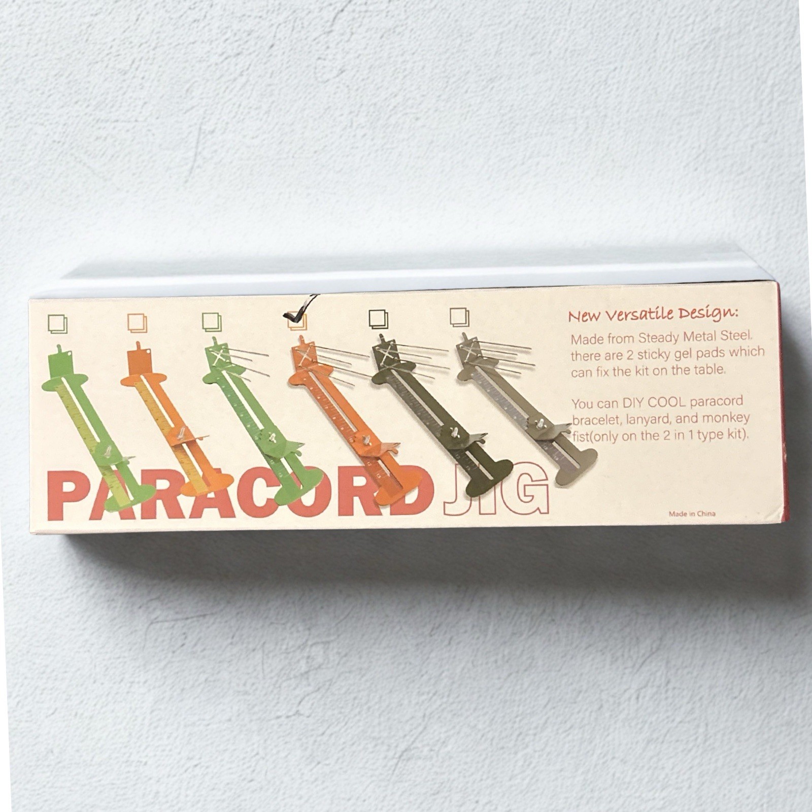 Paracord Jig 2 In 1 Bracelet Making Kit, Monkey Fist, Free Cord and Buckles