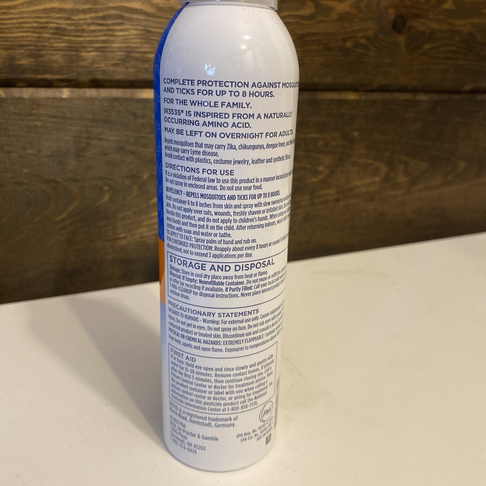 Zevo On Body Insect Repellent Aerosol 6 oz New