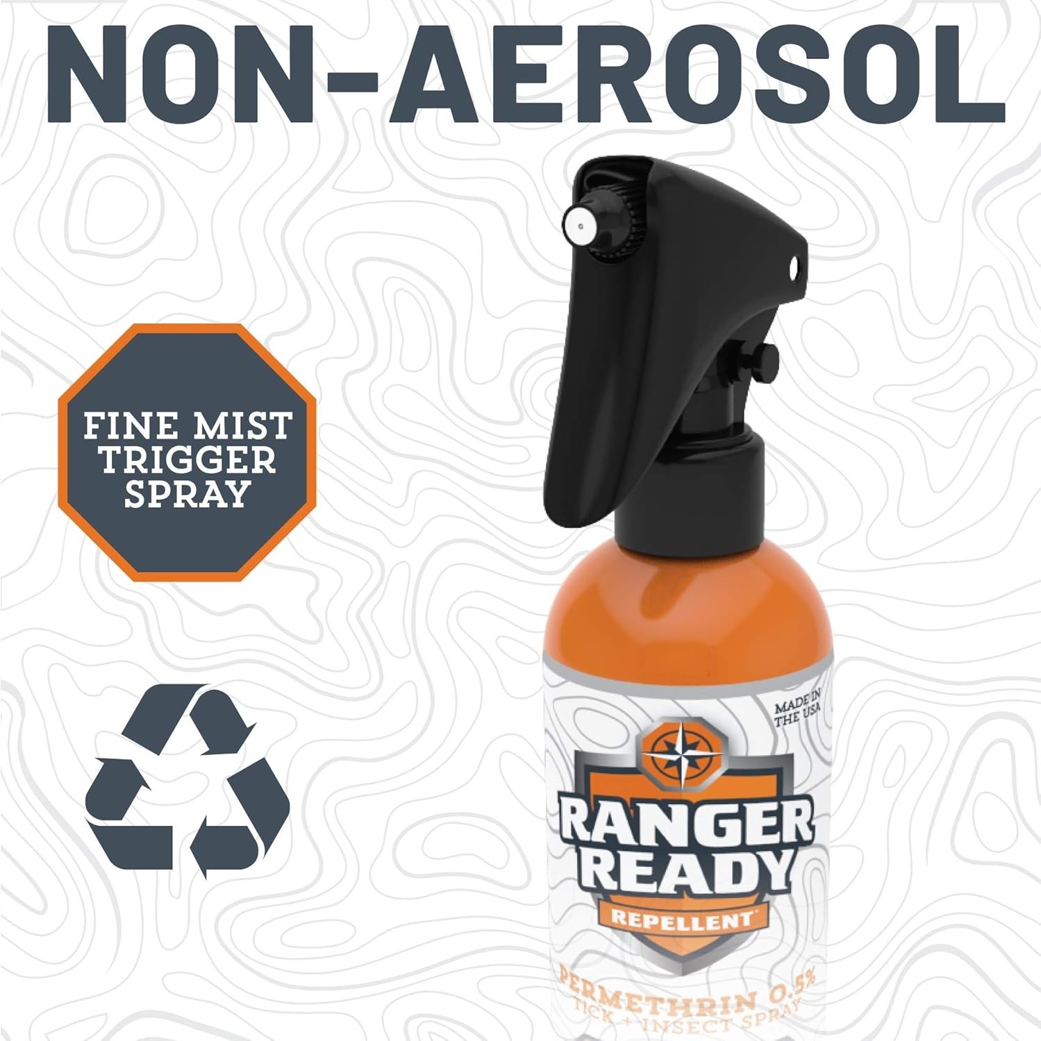 Ranger Ready Repellents 40 hours Spray for Clothes/Outdoor Gear Zero Scent 8oz