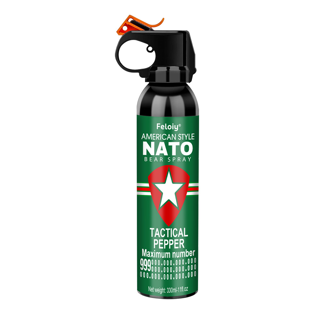 Feloiy NATO Bear Repellent Spray 11oz/16oz Strongest Legal Formula