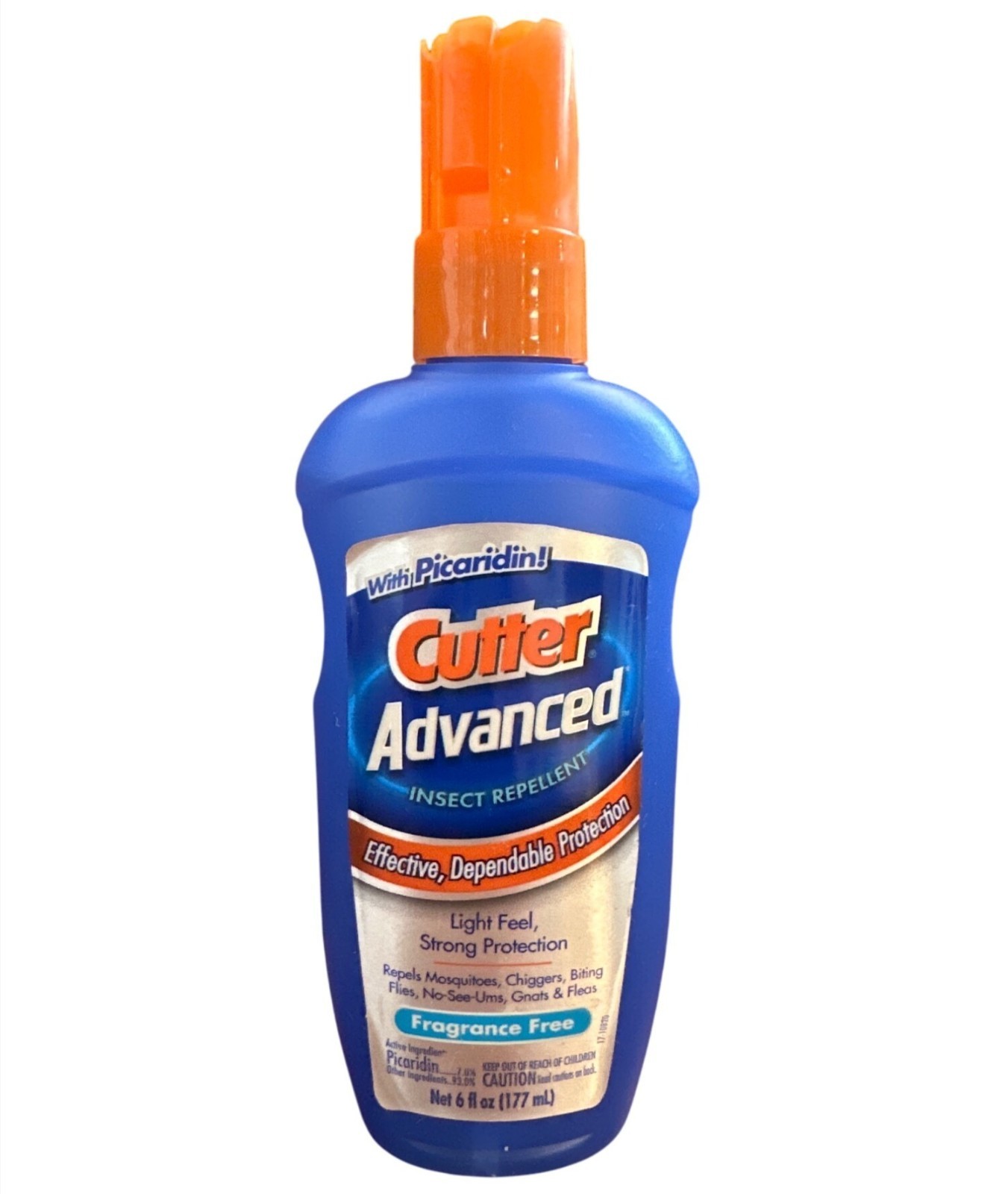 Cutter Advanced FRAGRANCE FREE Insect Repellent 6 Oz Spray Bottle PICARIDIN vhtf