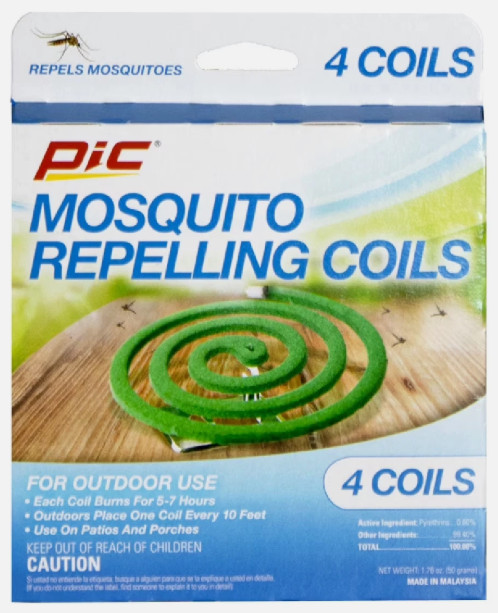 PIC Mosquito Coils 4 Pack NEW Outdoor Bug Repellent Patio Porch Camping Use