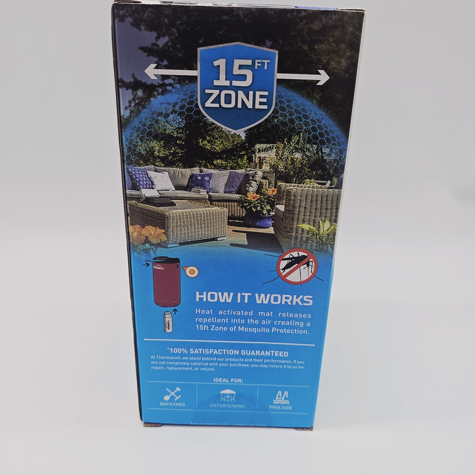 Thermacell Patio Shield Lightweight Mosquito Repeller – Magenta (MRPSP)