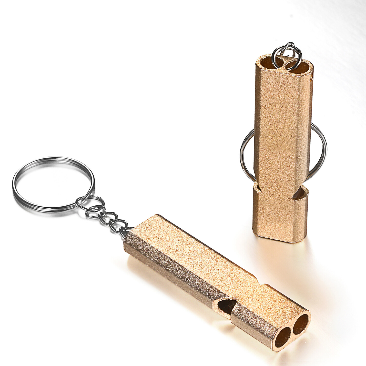 6Pcs 120db Loud Emergency Survival SOS Whistle Camping Hiking Keychain Outdoor N
