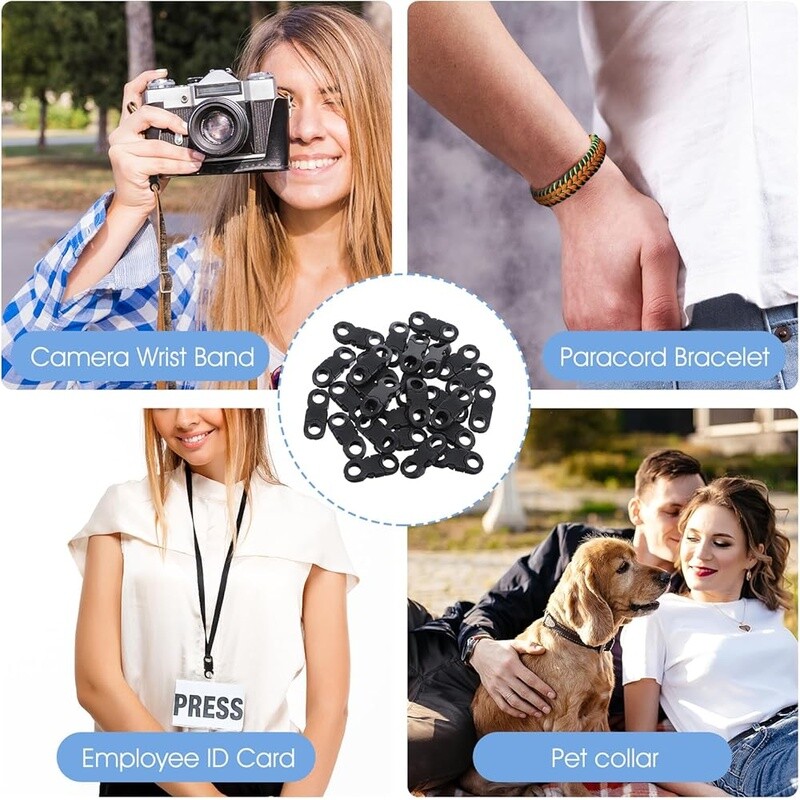 25 Pcs Mini Breakaway Plastic Buckles Side Release Paracord Bracelet Clasp New