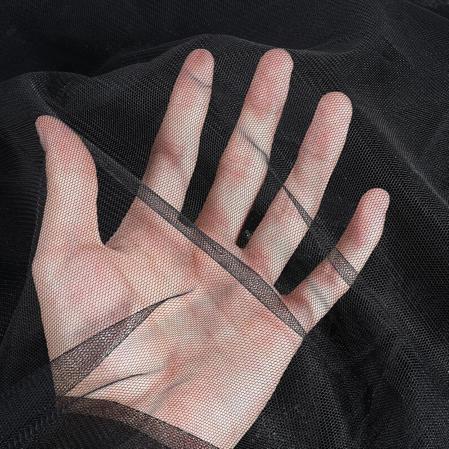 Mosquito Net Cloth Fabric, Black DIY Mosquito Net for Balcony Apartment Fabri…