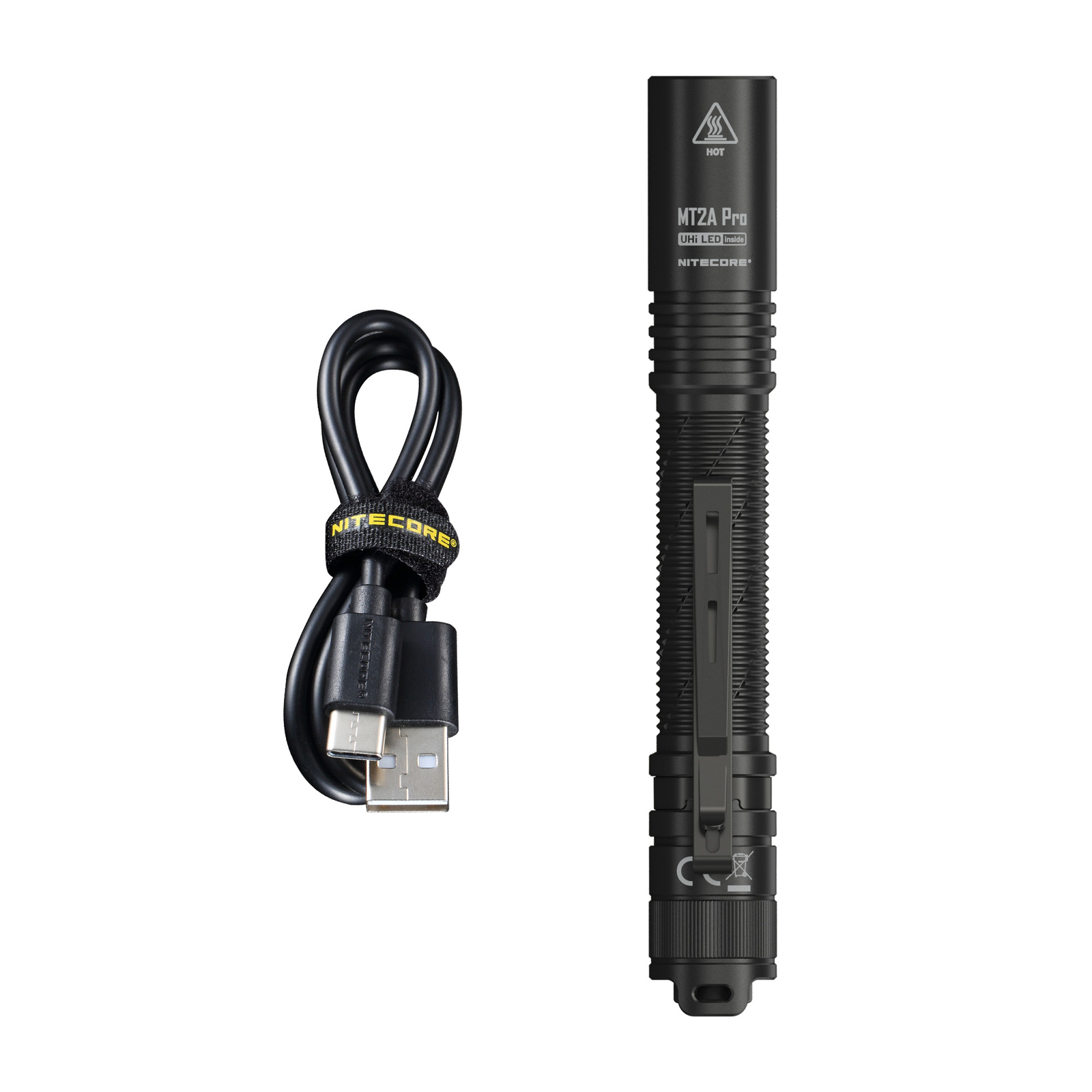 Nitecore MT2A Pro 1000 Lumen Rechargeable EDC Flashlight, Use 2x AA