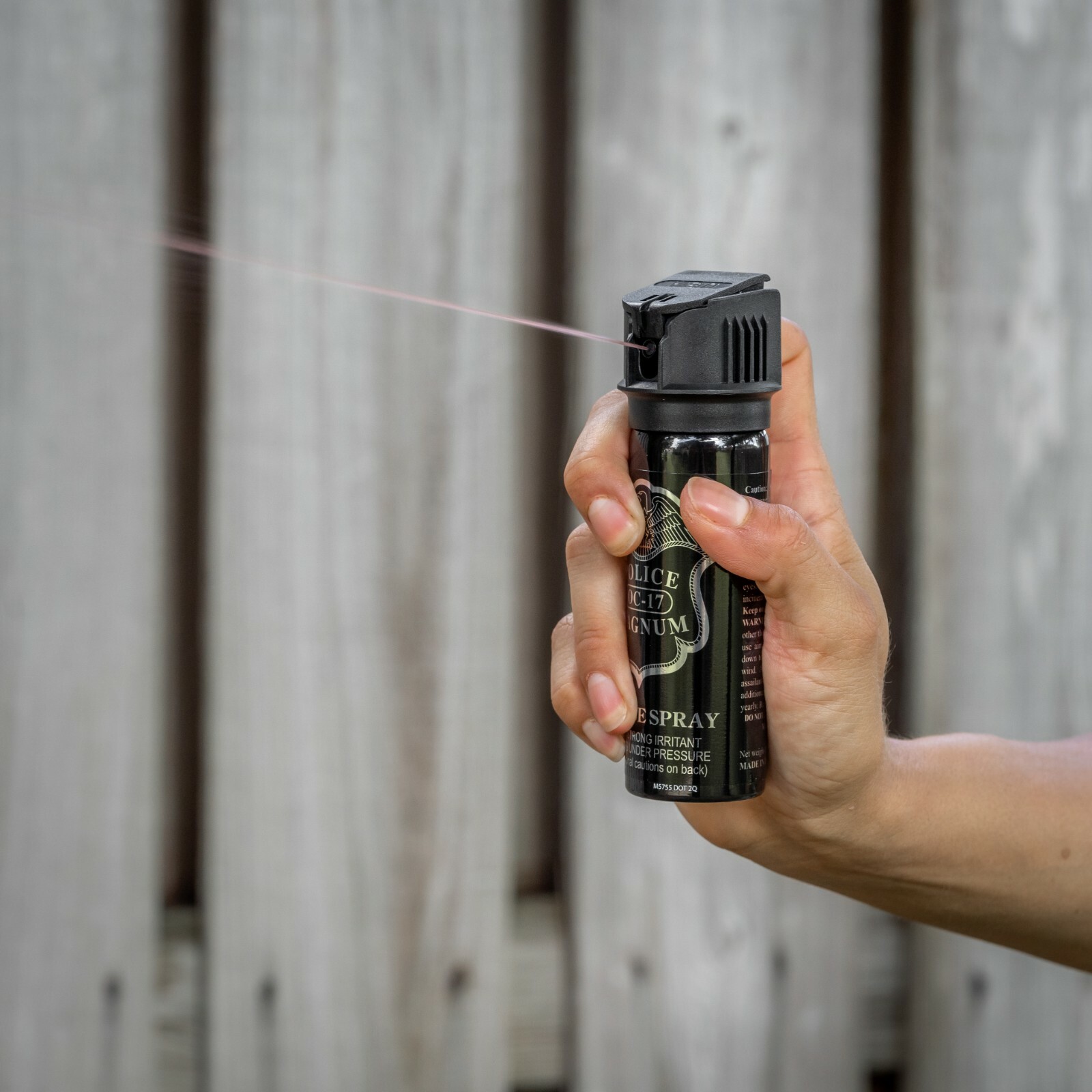 5 POLICE MAGNUM Pepper Spray 3oz Safety Flip Top Stream Tactical Self Defense OC