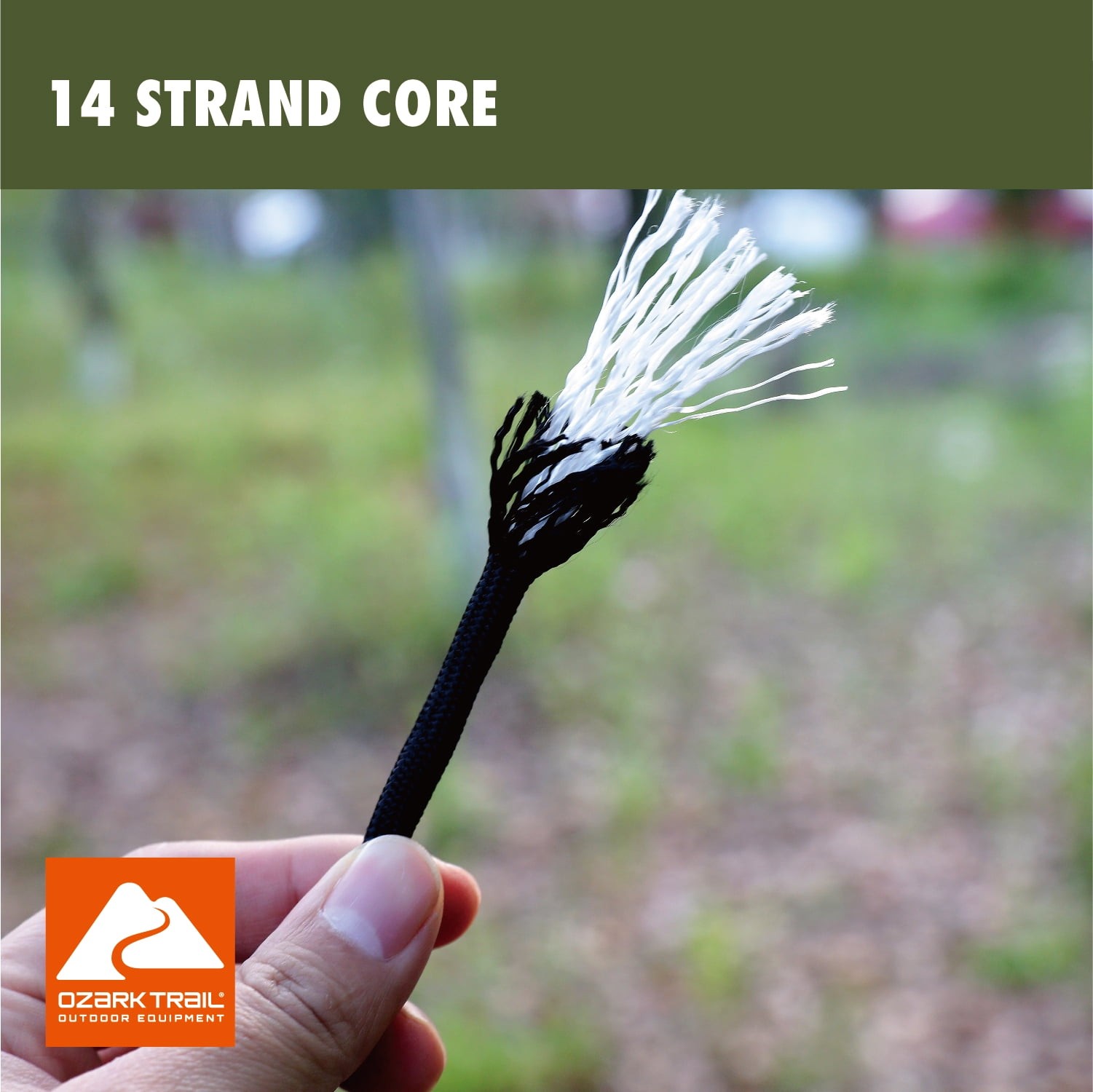 1100 lb Polyester Paracord Rope Dependable Strength Portable Black 50′