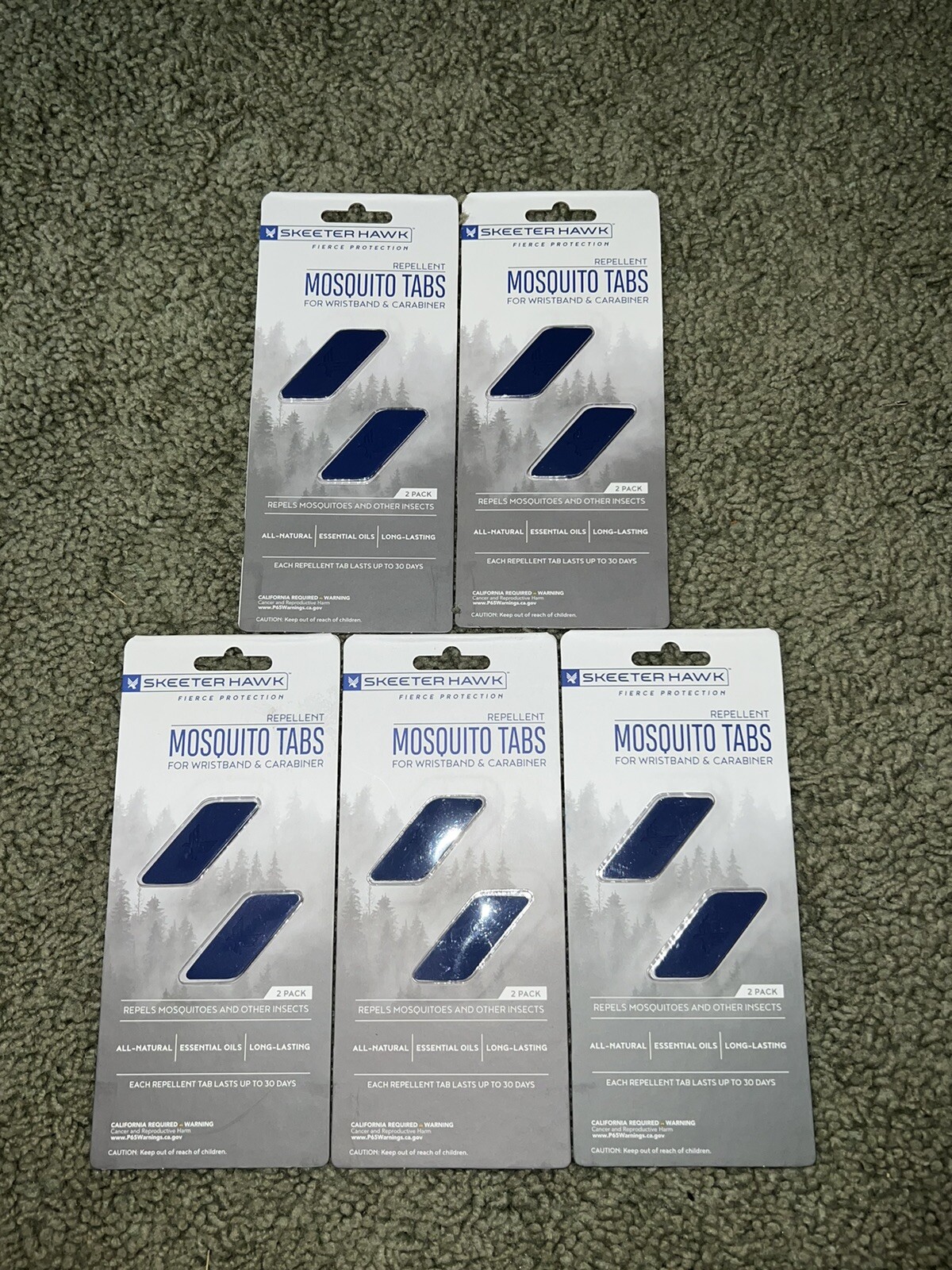 SKEETER HAWK Mosquito Repellent Replacement Tabs – LOT OF 5 (10 TABS) New