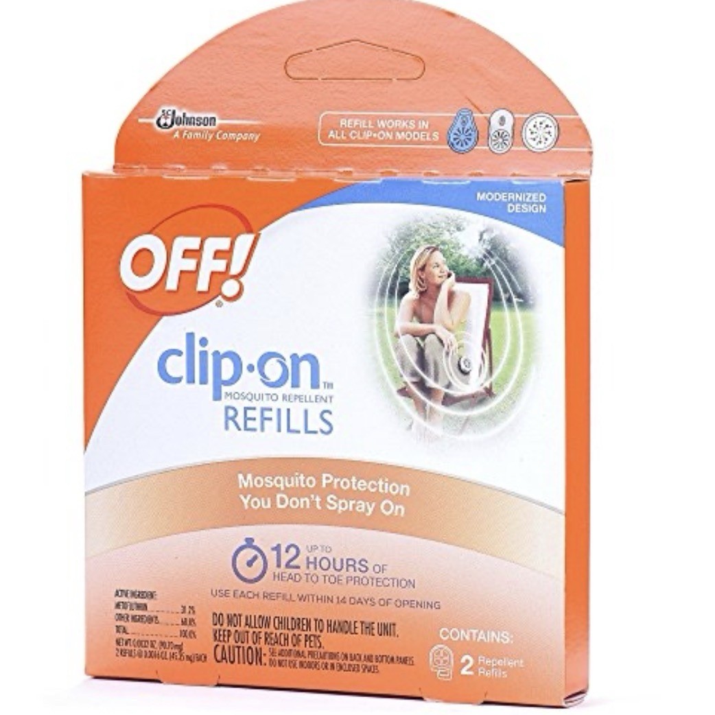 OFF! Clip-On Mosquito Repellent Refills 2 pack 12 Hours Protection NEW*FREE SHIP