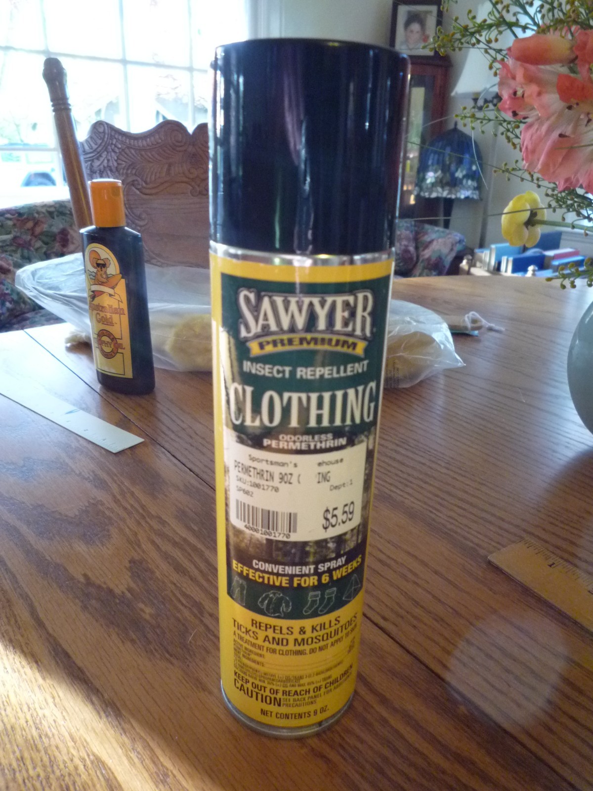 Sawyer Premium Clothing Insect Repellent 9 Ounce Spray Can Odorless Permethrin