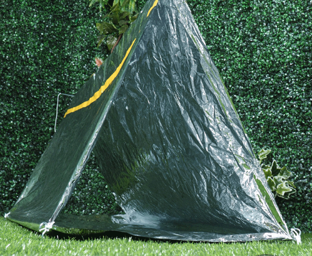 Emergency TENT Survival Folding Camping Rescue Reflective Shelter Blanket Bag