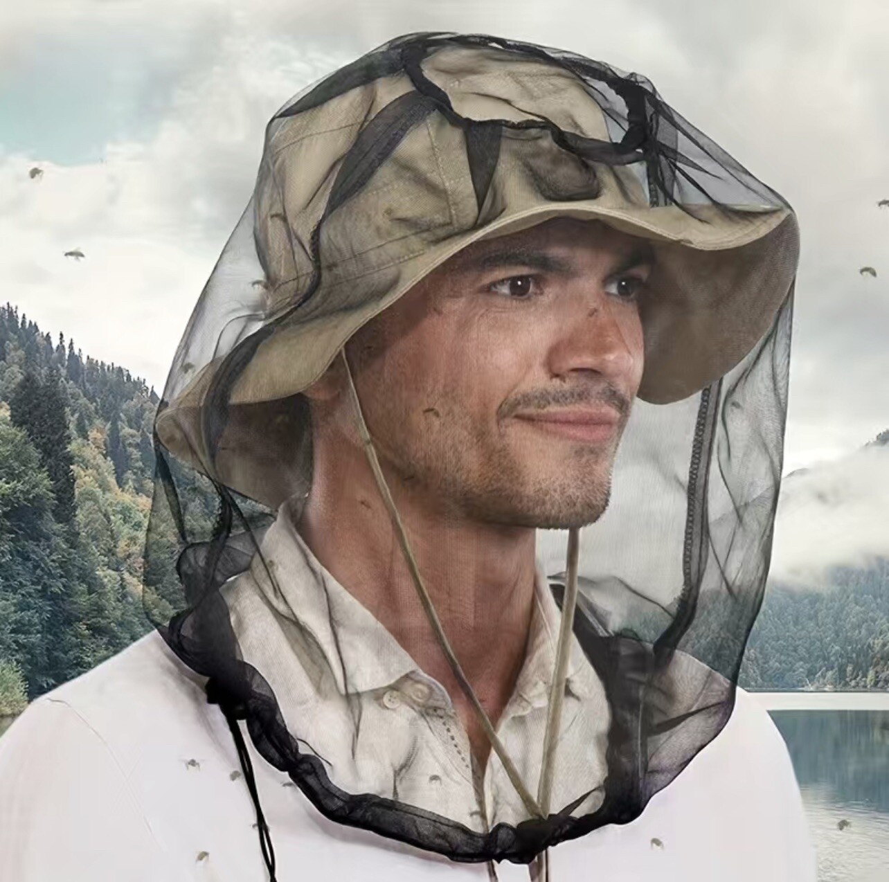 Head Net Mesh, Face Neck Netting from Insect Bug Bee Mosquito Gnats Cicada