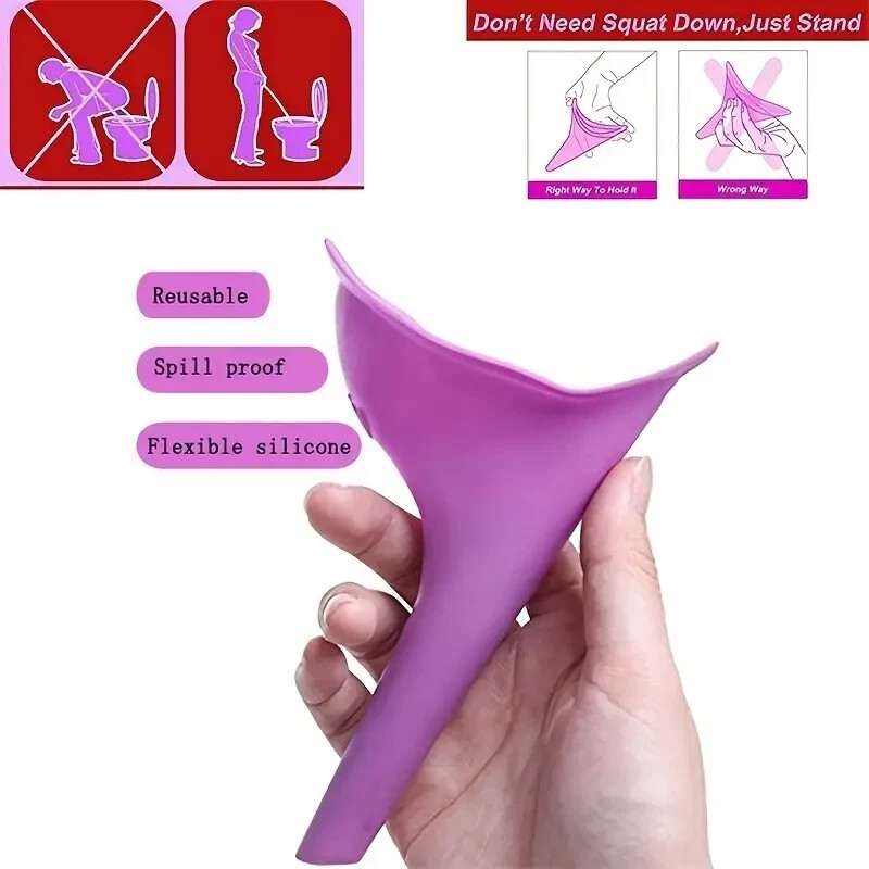 Portable Female Woman Ladies She Urinal Urine Wee Funnel Camping Travel Loo Camp