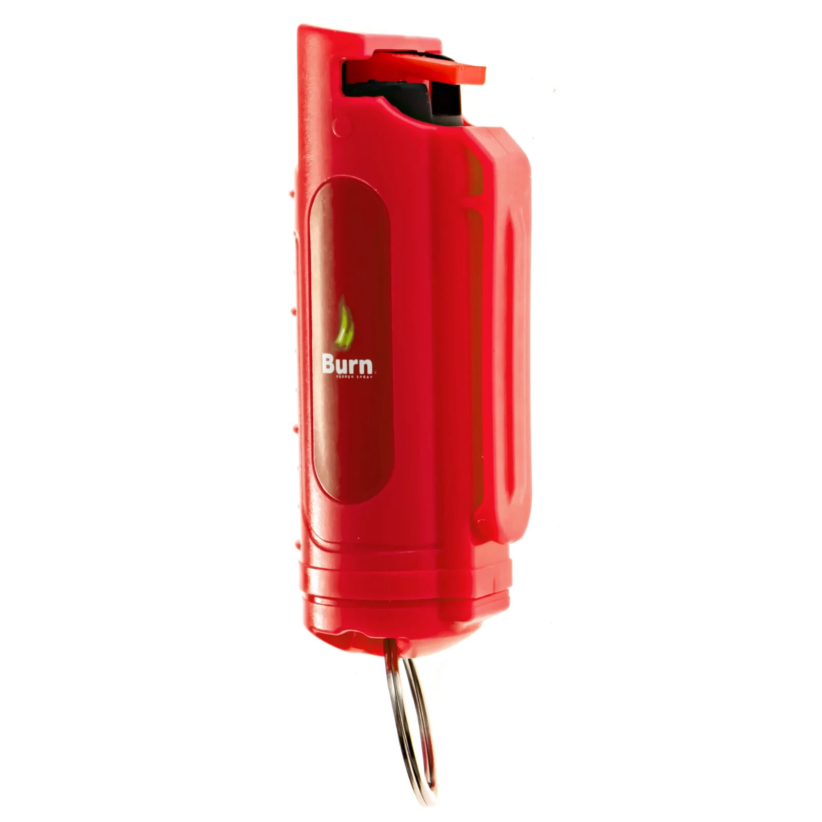 BURN Pepper Spray 0.5oz Security Self Defense Keychain Red