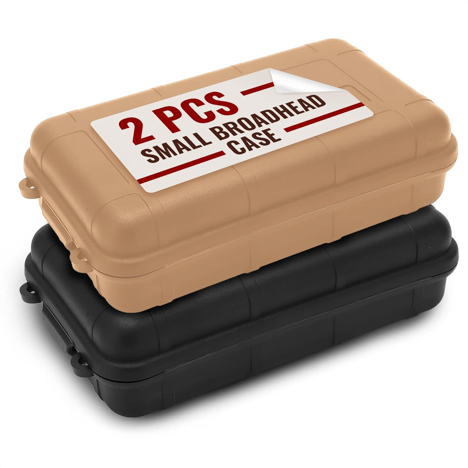 2 Pcs Small Hard Case with Foam – 4.92 x 2.95 Small Waterproof Box, Geocache …
