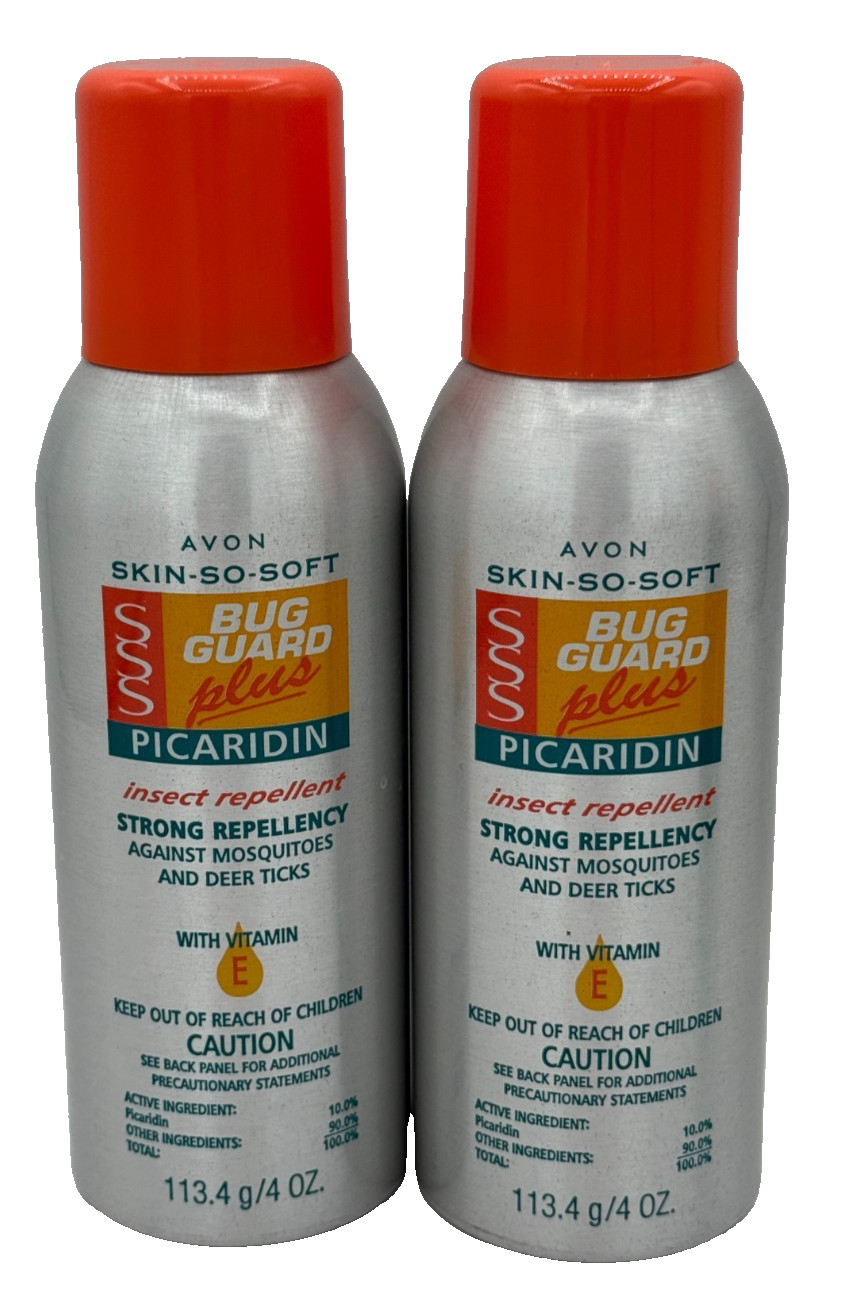 AVON Skin So Soft Bug Guard Plus Picaridin Insect Repellent Spray 4oz. PACK OF 2