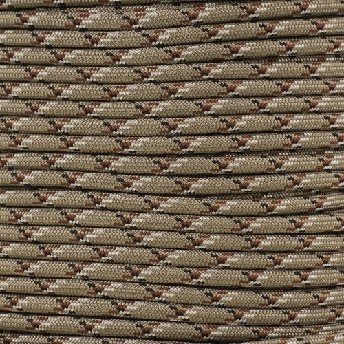 1/4 Inch ParaMax 1200lb Paracord – Strong 10 ft – 1200 lb Paracord Desert Camo