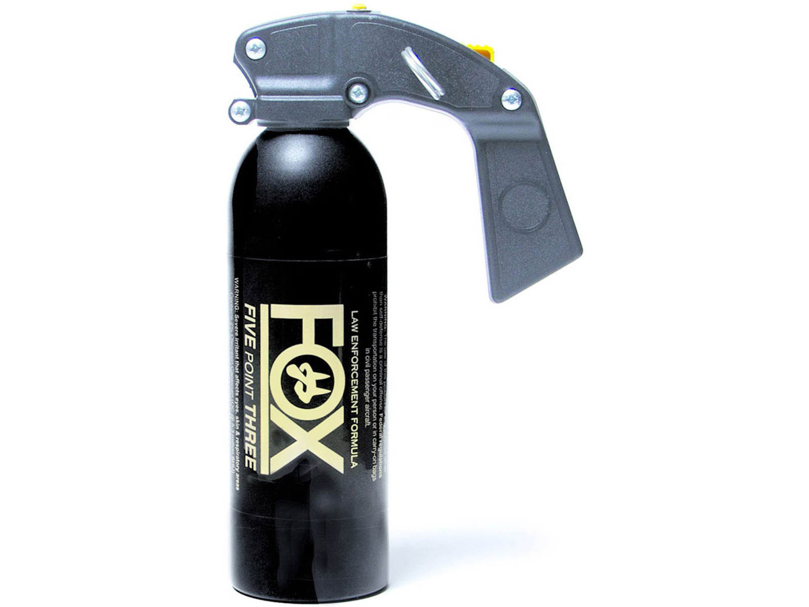 Fox Labs 12 oz Aerosol Pistol Grip Fog Pepper Spray 2% OC and UV Dye