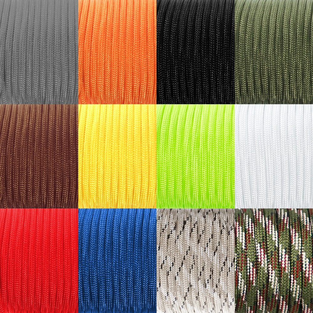 500FT Paracord Rope 7 Strand Type III Parachute Cord 4mm 550LB Craft DIY Project