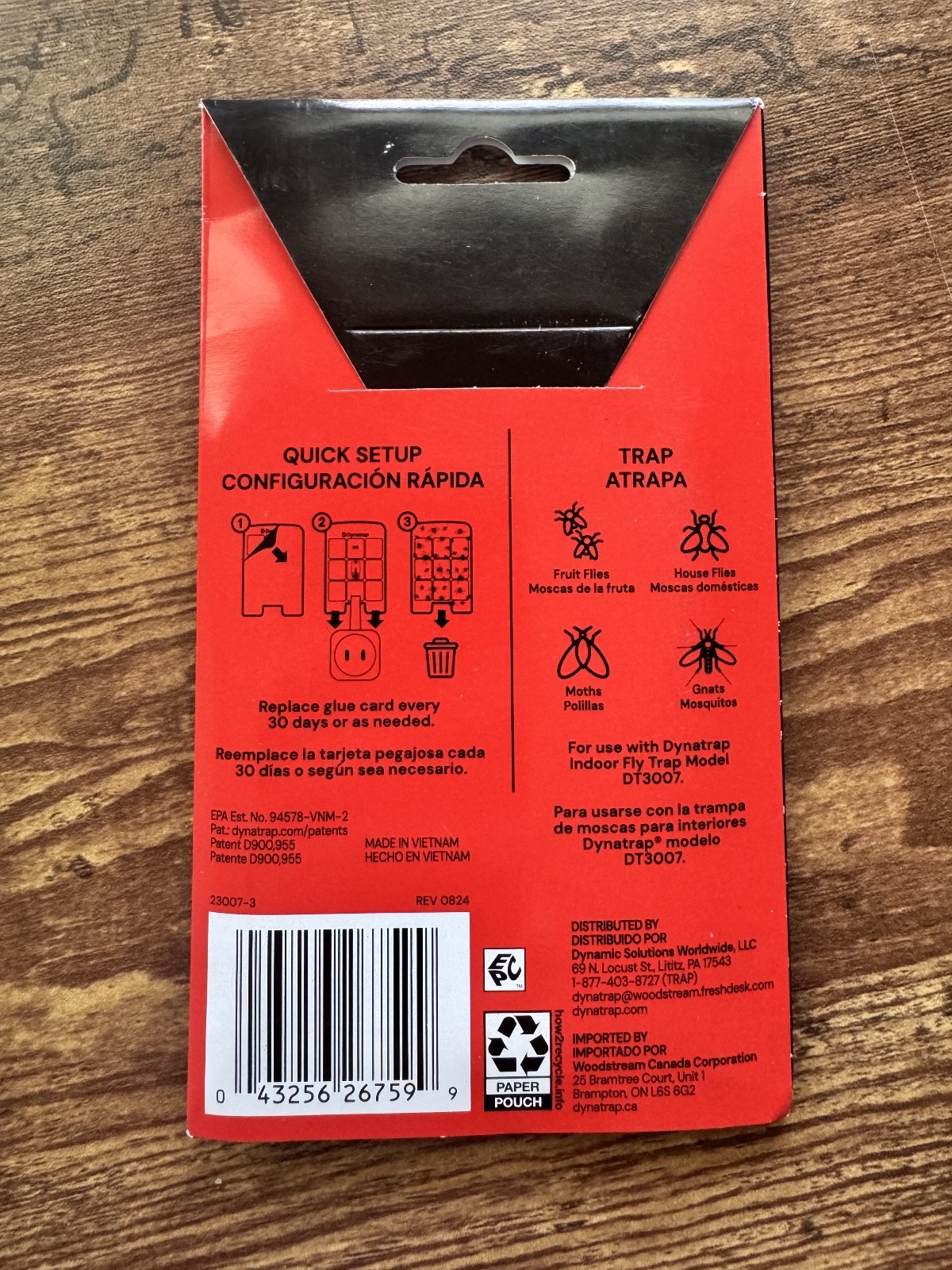 DynaTrap Insect Traps, 3 per pack. Refills for DT3007
