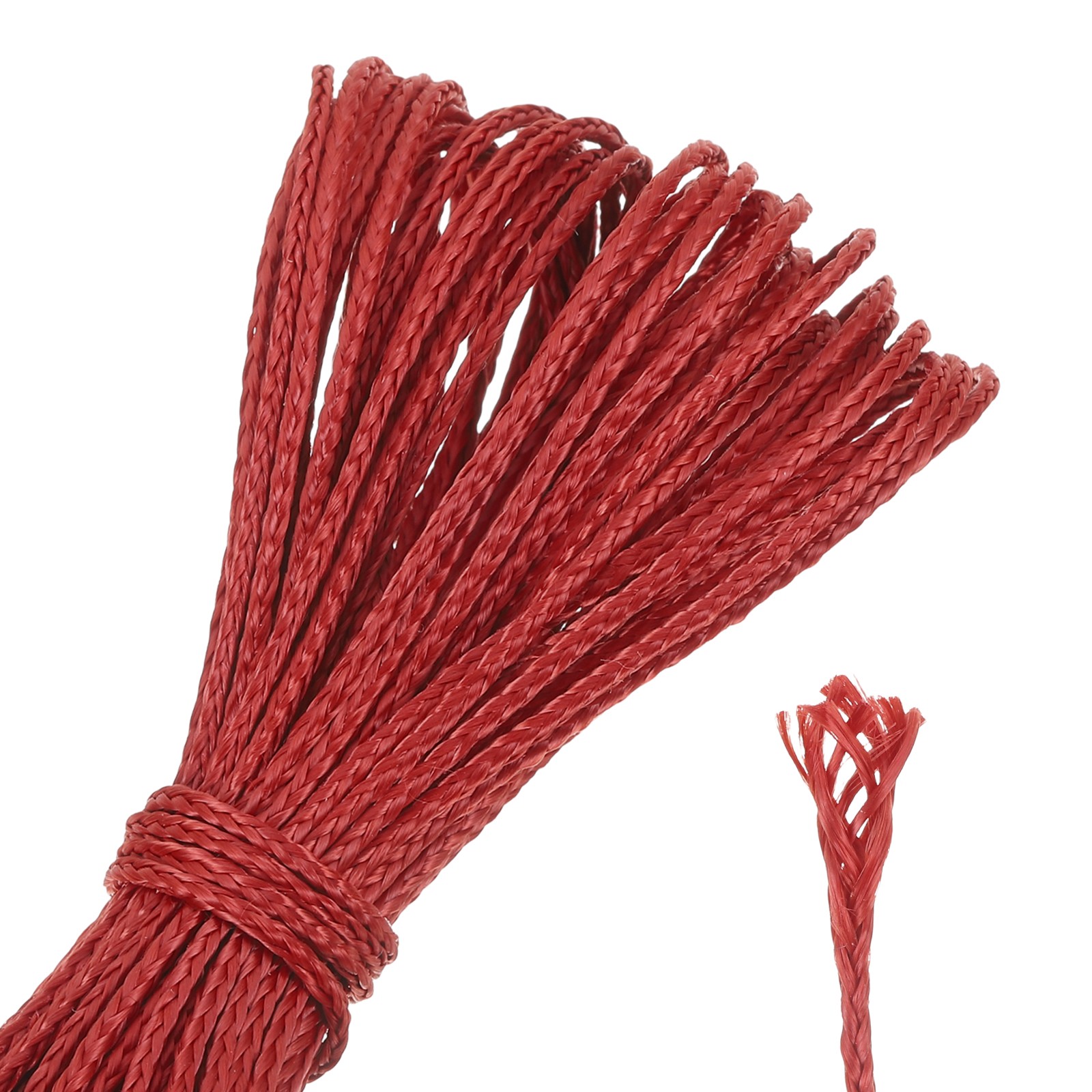 Red 200lb 1.1mm Diameter 30Ft Fishing Line Wind Chime String Kite Line